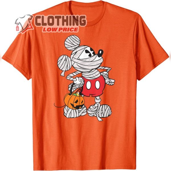 Disney Mickey Mouse Mummy Halloween T-Shirt, Cute Disney Mumy Halloween Tee