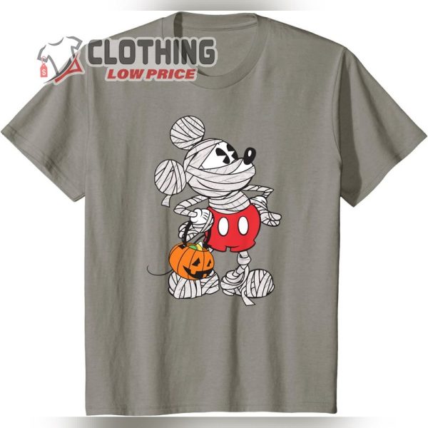 Disney Mickey Mouse Mummy Halloween T-Shirt, Cute Disney Mumy Halloween Tee