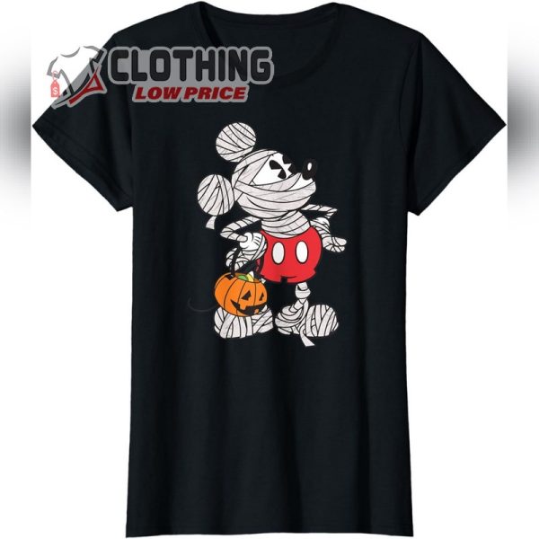 Disney Mickey Mouse Mummy Halloween T-Shirt, Cute Disney Mumy Halloween Tee