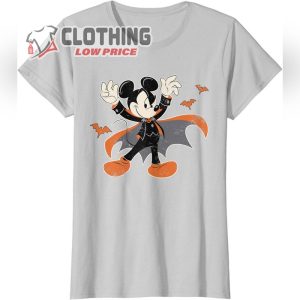 Disney Mickey Mouse Spooky Dracula Costume Halloween T-Shirt, Disney Batman Halloween Shirt