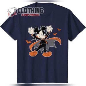 Disney Mickey Mouse Spooky Dracula Costume Halloween T Shirt Disney Batman Halloween Shirt3