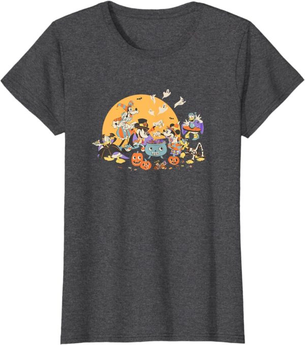 Disney Mickey Pumpkin Cute Ghost Batman and Friends Halloween T-Shirt