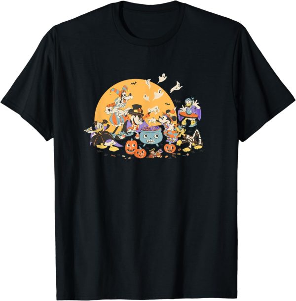 Disney Mickey Pumpkin Cute Ghost Batman and Friends Halloween T-Shirt