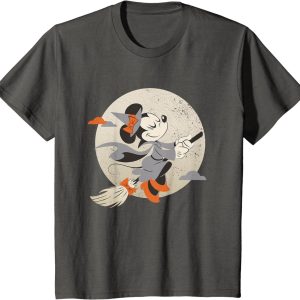 Disney Minnie Mouse Flying Witch Costume Halloween T-Shirt