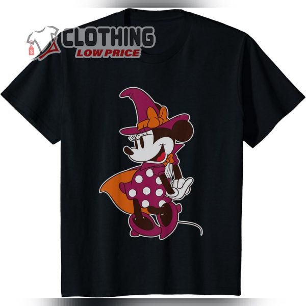 Disney Minnie Mouse in Witch Costume Halloween T Shirt