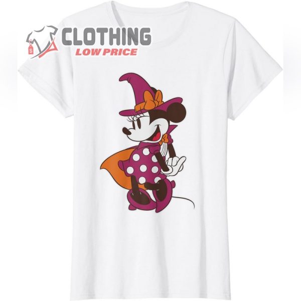 Disney Minnie Mouse in Witch Costume Halloween T-Shirt