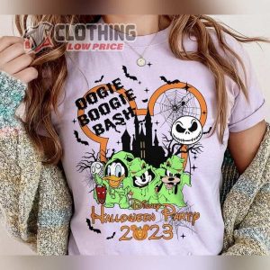 Disney Oogie Boogie Bash 2023 Comfort Colors Shirt Mickey Donald Goofy Oogie Boogie Shirt Halloween Shirt Nightmare Before Christmas Shirt 2