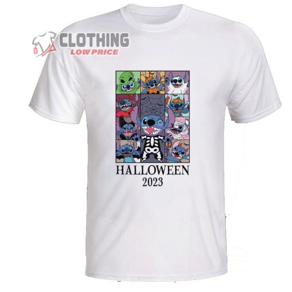 Disney Stitch Halloween 2023 Merch, Vintage Disney Halloween 2023 Shirt, Cute Halloween 2023 Tee, Happy Halloween 2023 T-Shirt