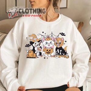 Disney The Aristocats Cute Cat Halloween Sweatshirt, Disney Cat Lovers Shirt, Cataholic Disney Trick Or Treat Halloween Tee