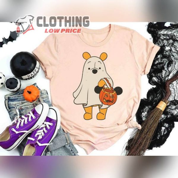 Disney Winnie The Pooh Halloween Shirt, Pooh Bear Spooky Sweatshirt, Disney Halloween Spooky Season Shirt