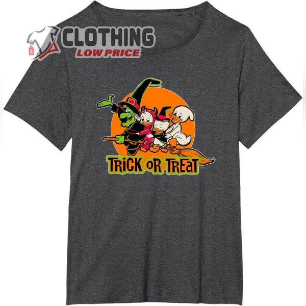 Disney Witch Huey Dewey Louie Trick or Treat Halloween T Shirt1