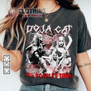 Doja Cat Rap Shirt, The Scarlet Tour 2023 Vintage 90s Y2k Shirt, Ice Spice Doechii Halloween Style Bootleg Gift For Fan Unisex, Doja Cat Merch