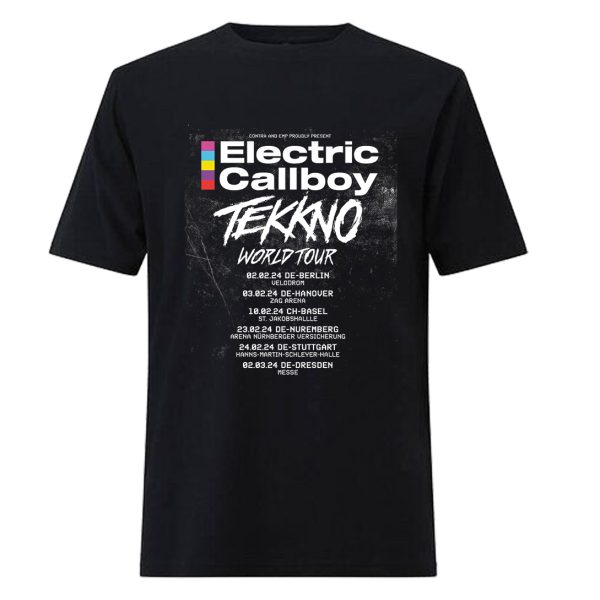 Electric Callboy Tickets 2024 Merch, Electric Callboy Tour 2024 Sweatshirt, Electric Callboy Setlist 2024 T-Shirt 3