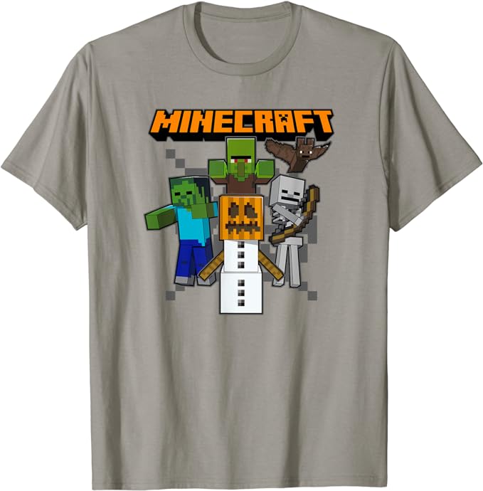 Enemies Attack Minecraft Halloween T Shirt amazon