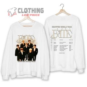 Enhypen 2023 Fate World Tour Shirt, Fate World Tour Shirt, Enhypen 2023 Concert Shirt, Enhypen Fan Gift, Enhypen Tickets 2023 Merch