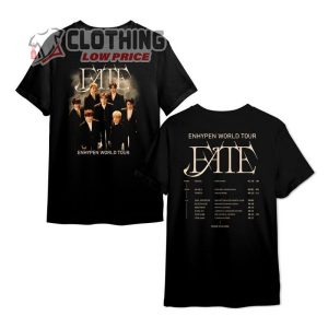 Enhypen Fate World Tour Hoodie, En World Tour Fate 2023 Shirt, Enhypen Concert Outfit Ideas Merch, Enhypen World Tour 2023 Tickets Merch