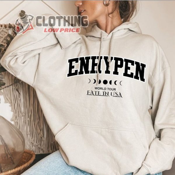 Enhypen Fate World Tour Hoodie, Enhypen World Tour Fate 2023 Shirt, Enhypen Concert 2023 Los Angeles Merch, Dark Blood Enhypen Shirt