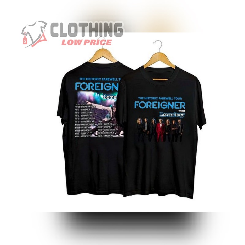 Foreigner The Historic Farewell Tour 2023 Tee, Foreigner 2023 Shirt