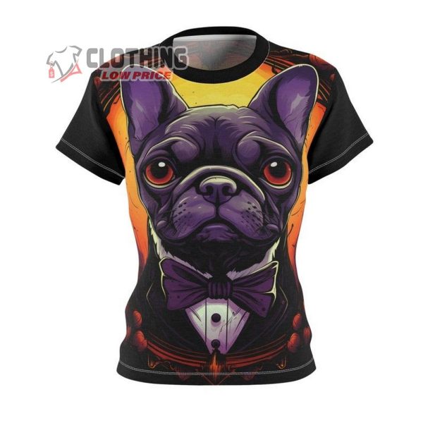 Frenchie Halloween Vampire Shirt, Halloween Dog Shirt, Halloween Frenchie Tee, Spooky Halloween Costume, Pumpkin Trick-Or-Treat, Halloween Tee Gift