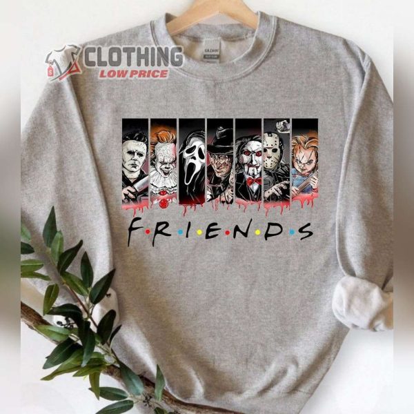 Friends Halloween Killers Shirt, Horror Movie Killers Halloween Shirt, Halloween Sweatshirt, Spooky Season Halloween Hoodie