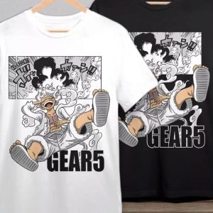 Gear 5 Luffy Shirt, Sun God Luffy Shirt, One Piece Anime T-Shirt, One Piece Luffy Tee, One Piece Merch, One Piece Live Action, One Piece Gift