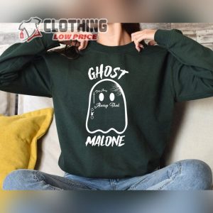 Ghost Malone Cute Ghost Sweatshirt Funny Stay Spooky Halloween Crewneck1