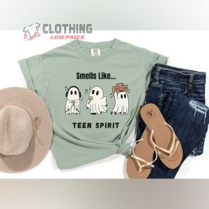 Ghostly Jam Session T-Shirt, Halloween Ghost Shirt, Smells Like Teen Spirit Shirt, Rocking Spirits, Funny Halloween Shirt, Ghost Musician, Halloween Shirt