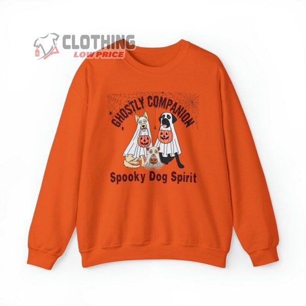 Ghostly Companion Sweatshirt, Halloween Boo Shirt, Spooky Dog Spirit Boo, Halloween Dog Sweatshirt, Spirit Halloween Tee, Spirit Stay Spooky