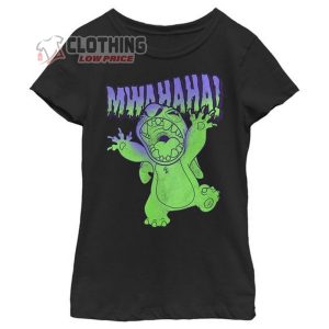 Girl’s Lilo & Stitch Mwahaha Halloween Horror T-Shirt Stitch Halloween Costume, Stitch Halloween Jar Sweatshirt, Gift For Halloween Shirt