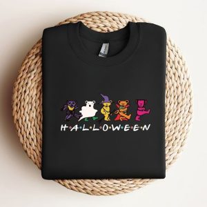 Grateful Dead Halloween Shirt Halloween Dancing Bears Jerry Garcia Shirt Classical Rock Vintage Rock Shirt3