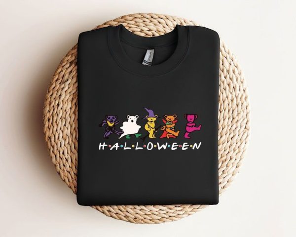 Grateful Dead Halloween Shirt, Halloween Dancing Bears Jerry Garcia Shirt, Classical Rock Vintage Rock Shirt