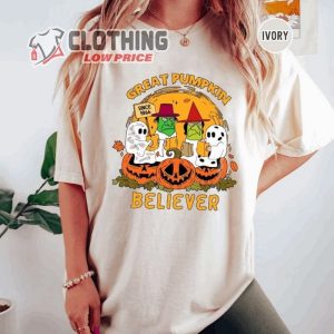 Great Pumpkin Believer Comfort Colors Shirt, I Got A Rock Shirt, Cute Little Ghost Scary Pumpkin Witch T-Shirt