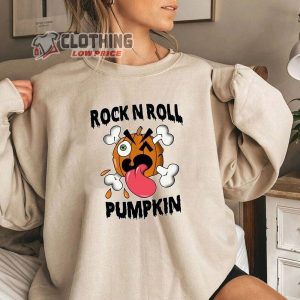 Green Jell� Pumpkin Shirt, Rock N Roll Halloween Shirt, Halloween Pumpkin Tee, Halloween Cute Gift