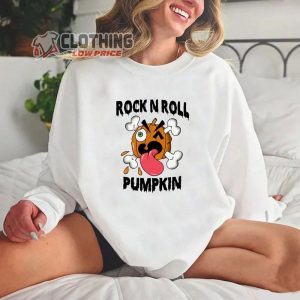 Green Jell� Pumpkin Shirt, Rock N Roll Halloween Shirt, Halloween Pumpkin Tee, Halloween Cute Gift