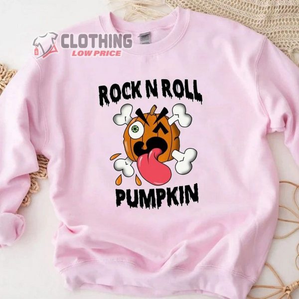 Green Jell� Pumpkin Shirt, Rock N Roll Halloween Shirt, Halloween Pumpkin Tee, Halloween Cute Gift