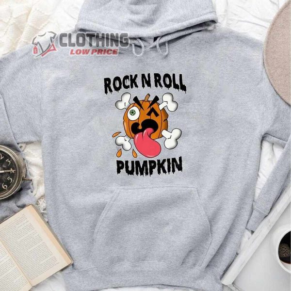 Green Jell� Pumpkin Shirt, Rock N Roll Halloween Shirt, Halloween Pumpkin Tee, Halloween Cute Gift