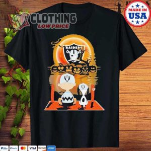 Halloween 2023 Trends T- Shirt, Official Snoopy And Charlie Brown Pumpkin Las Vegas Raiders Halloween Moon 2023 Hoodie, Snoopy Halloween Hallmark Merch