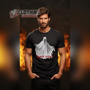 Halloween Bloody Spooky Unisex T-Shirt, Halloween Ghost T-Shirt For Men And Women