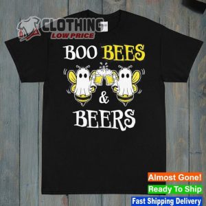 Halloween Boo Bees Shirt, Boo Bees Funny Tee, Halloween 2023 Trends Merch, Cute Bee Ghost Costume Poster Shirt
