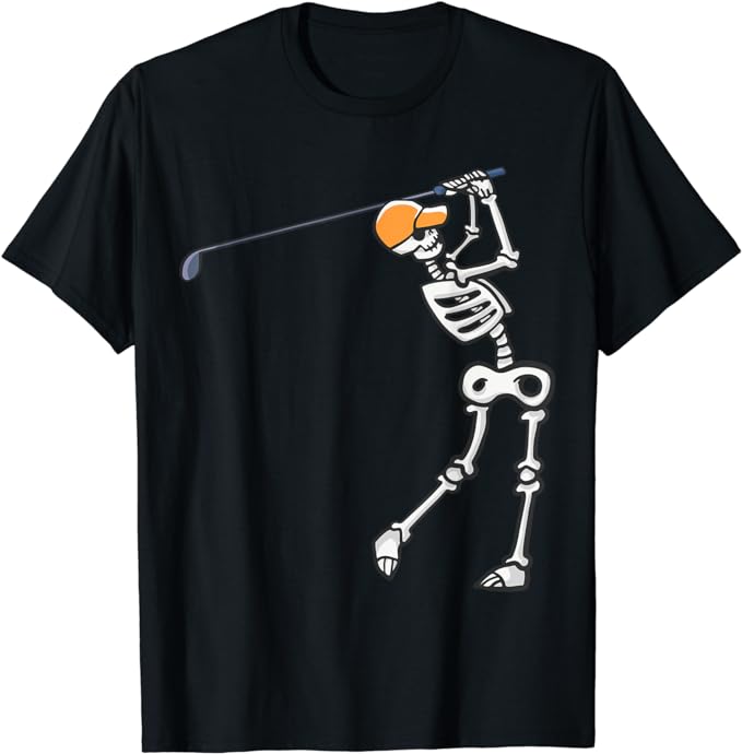 Halloween Golfer Skeleton Shirt amazon