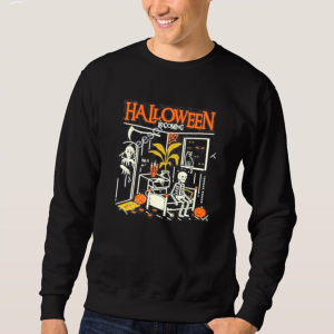 Halloween Is Coming 2023 Merch Days To Halloween Shirt Skeleton Halloween Horror Nights T Shirt