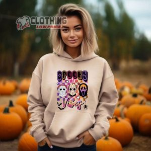 Halloween Killers Spooky Vibes Hoodie, Spooky Season Hoodie, Horror Movie Killers Sweatshirt, Horror Lover Halloween Shirt