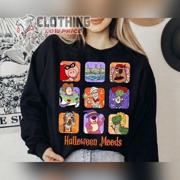 Halloween Moods Disney Toy Story Characters Shirt, Spooky Season, Disneyland Halloween Matching Shirts, Best Halloween Costumes Merch