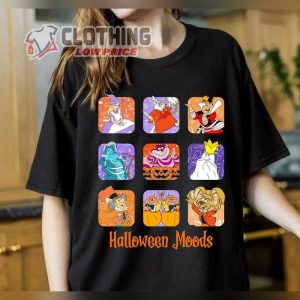 Halloween Moods Shirt, Halloween Moods Disney Alice In Wonderland Characters Shirt, Halloween Mummy Witch Shirt, Spooky Season Shirt,disneyland Halloween Matching Shirts