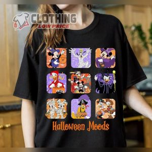 Halloween Moods Shirt Halloween Moods Disney Mickey And Friends Characters Shirt Spooky Season Shrt Disneyland Halloween Matching Shirts 1