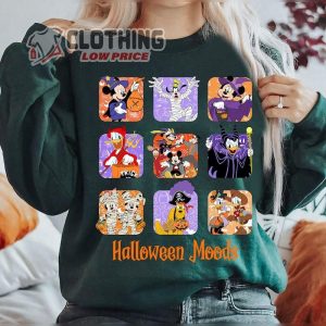 Halloween Moods Shirt Halloween Moods Disney Mickey And Friends Characters Shirt Spooky Season Shrt Disneyland Halloween Matching Shirts 2