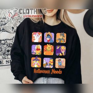 Halloween Moods Shirt, Halloween Moods Disney Winnie The Pooh Characters Shirt, Halloween Mummy Witch Shirt, Spooky Season