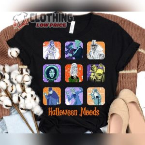 Halloween Moods Shirt, Retro Disney Haunted Mansion Halloween Moods Shirt, Foolish Mortals, Hitchhiking Ghosts Halloween Shirt, Disneyland Matching Family Shirt