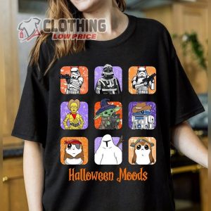 Halloween Moods Star Wars Characters Halloween Shirt, Halloween Mummy Witch Shirt, Spooky Season, Disneyland Halloween Matching Shirts, Halloween Spending 2023 Merch