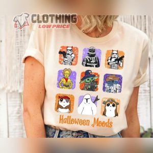 Halloween Moods Star Wars Characters Halloween Shirt, Halloween Mummy Witch Shirt, Spooky Season, Disneyland Halloween Matching Shirts, Halloween Spending 2023 Merch